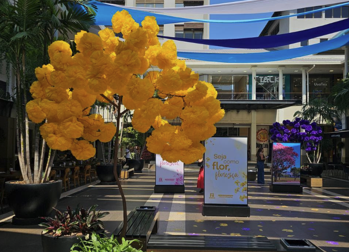 Terraço Shopping celebra a primavera com música, menus exclusivos e cenografia inspirada nos ipês
